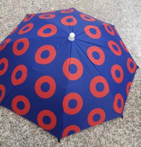 Circle Printed Hat Umbrella